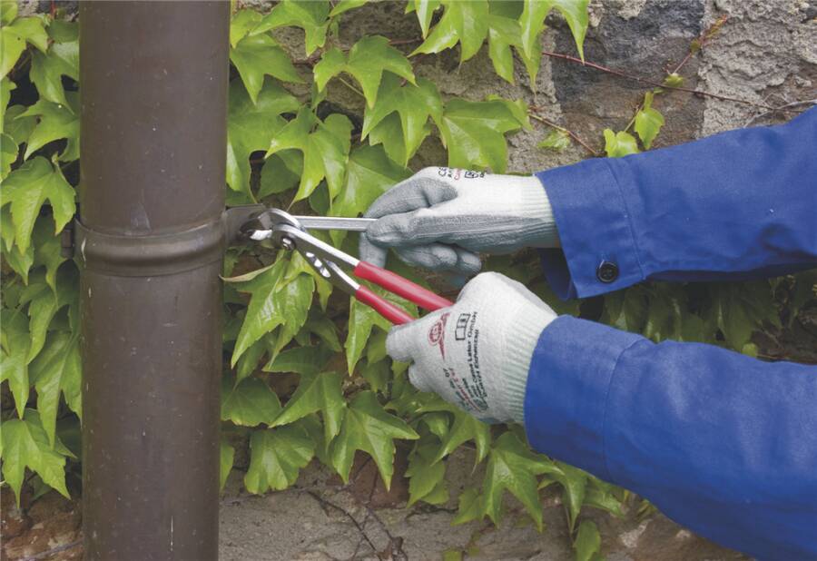 Schnittschutzhandschuh Camapur® Cut 062007841E Größe 07 Farbe weiß/grau Trägermaterial Trikot aus HPPE-Faser Beschicht