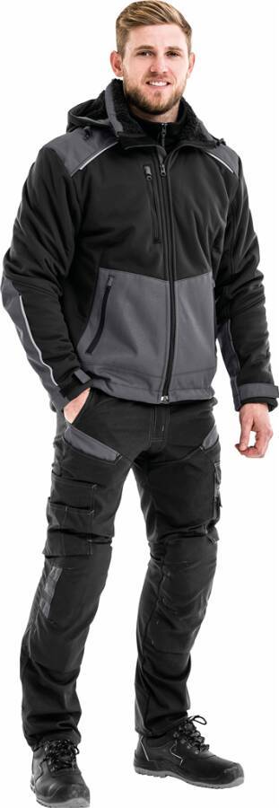 Winter-Softshelljacke 4060 CFJ 127188-996-XL Größe XL Farbe schwarz / grau