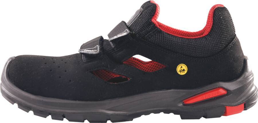 Sicherheitssandale S1P Riley Fresh ESD 8060-48 Größe 48 Farbe schwarz Typ Sandale Modell Riley Fresh Schutzklasse S1P