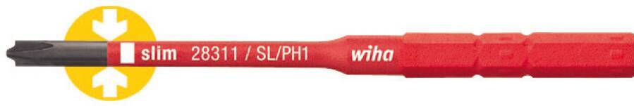 VDE-Wechselklinge slimVario 34587 Ausführung Xeno Schlitz/PH 1 Schneidenstärke - mm Gesamtlänge 75 mm slim-Version ja