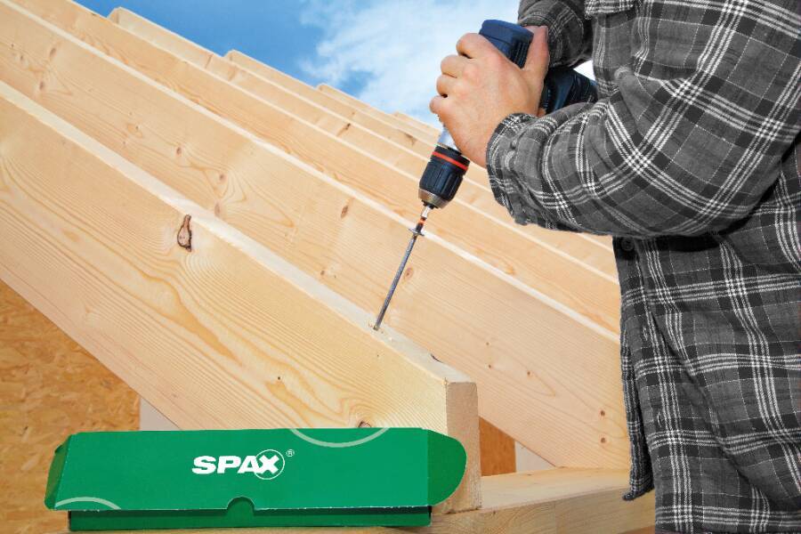 SPAX-Holzbauschraube Tellerkopf 0251010800805 Norm ART 01106 Werkstoff Stahl Oberfläche WIROX Form Vollgewinde Ausführun