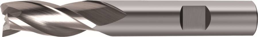 Bohrnutenfräser lang blank, mit Mitnahmefläche 1663812 Ausführung Bohrnutenfräser Z3 Ø 12 mm Schneidenlänge 26 mm Gesamt