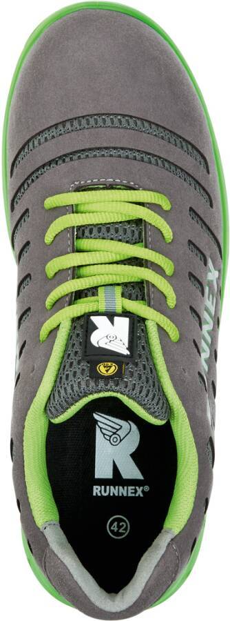 Sicherheitshalbschuh S1P FlexStar ESD 5170-43 Größe 43 Farbe grau/grün Typ Halbschuh Modell FlexStar 5170 Schutzklasse