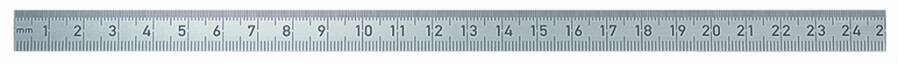 Biegsame Stahlmaßstäbe 31100100 Länge 100 mm Breite 13 mm Stärke 0,5 mm Hersteller BMI