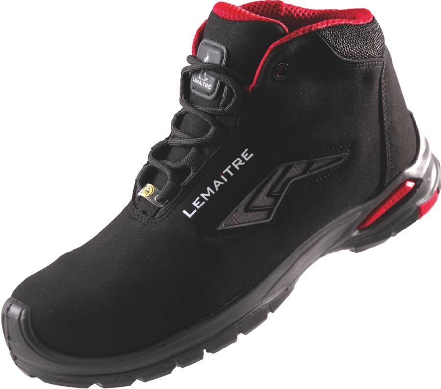 Sicherheitshalbschuh/-hochschuh S3 Riley ESD 8065-45 Größe 45 Farbe schwarz Typ Hochschuh Modell Riley High Schutzklas