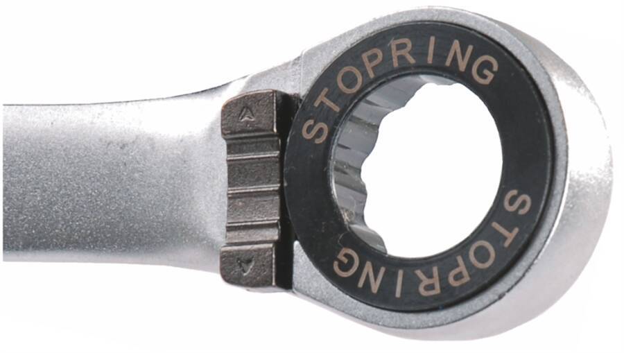 Ratschen-Ringmaulschlüssel umschaltbar 7823500153 SW 15 mm Länge 198 mm Ringhöhe 12 mm Ausführung mit Stoppring