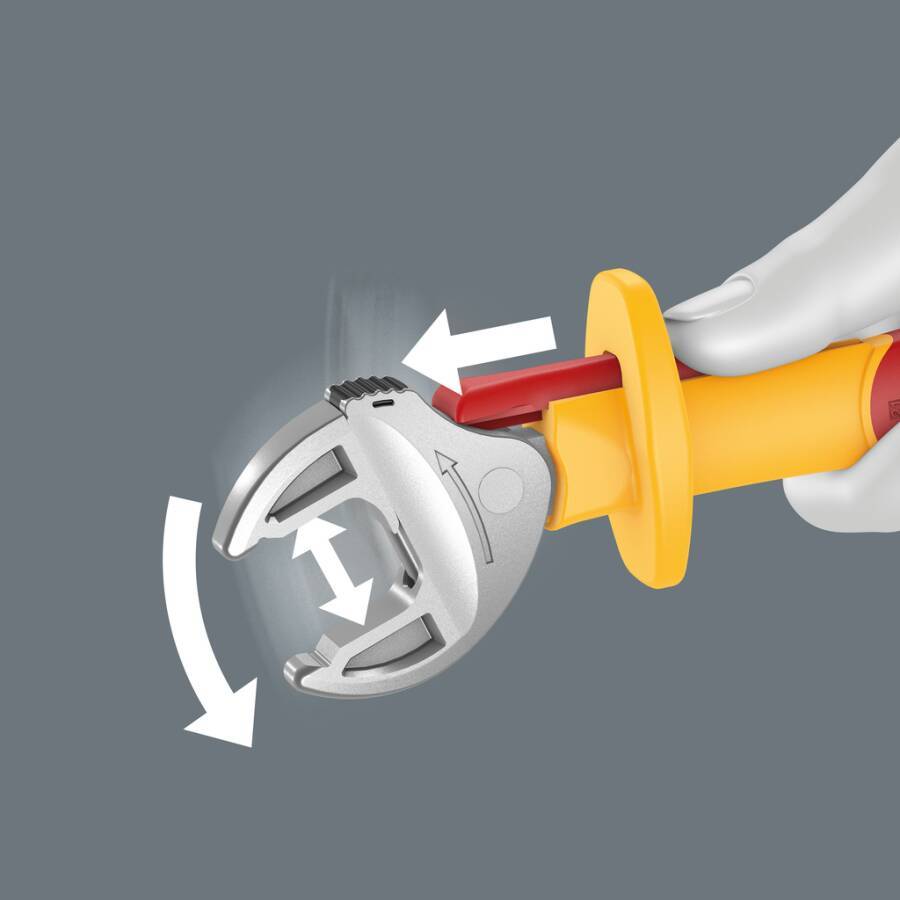 VDE-Maulschlüssel Joker 6004 verstellbar selbstjustierend 05020151001 Spannweite 10-13 mm Länge 155 mm Spannweite 7/16-1