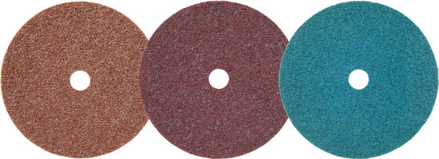 Klett-Vliesscheibe Scotch-Brite™ SC-DH 246591 Farbe blau Ø 125 mm Struktur very fine (sehr fein) Bohrungs-Ø 22 mm Drehza