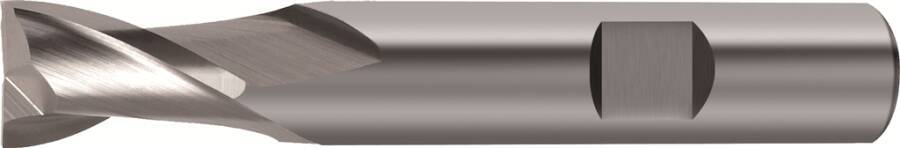 Langlochfräser blank, mit Mitnahmefläche blank Z2 166045 Ausführung blank Z2 Ø 5 mm Schneidenlänge 8,0 mm Gesamtlänge 52