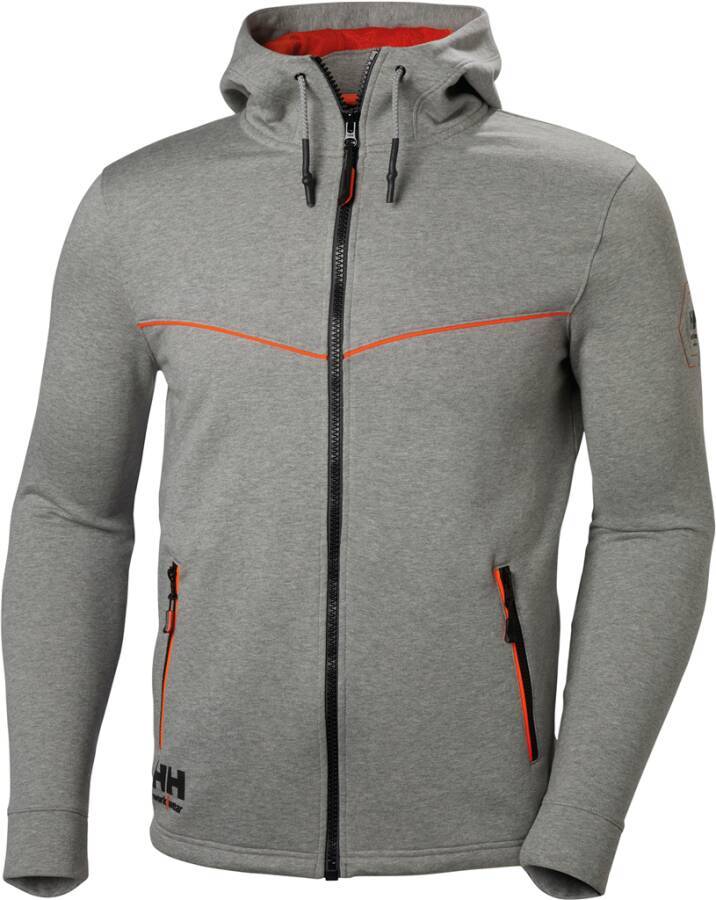 Kapuzen-Sweatjacke CHELSEA EVO 79197_930-2XL Größe XXL Farbe grau