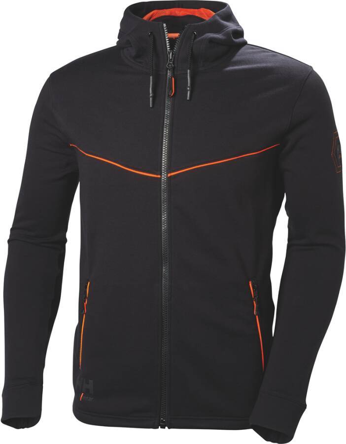 Kapuzen-Sweatjacke CHELSEA EVO 79197_990-2XL Größe XXL Farbe schwarz
