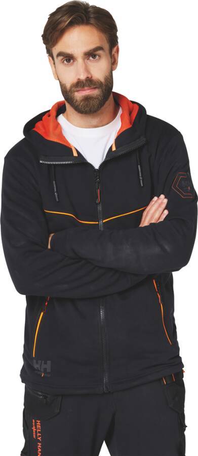 Kapuzen-Sweatjacke CHELSEA EVO 79197_990-2XL Größe XXL Farbe schwarz