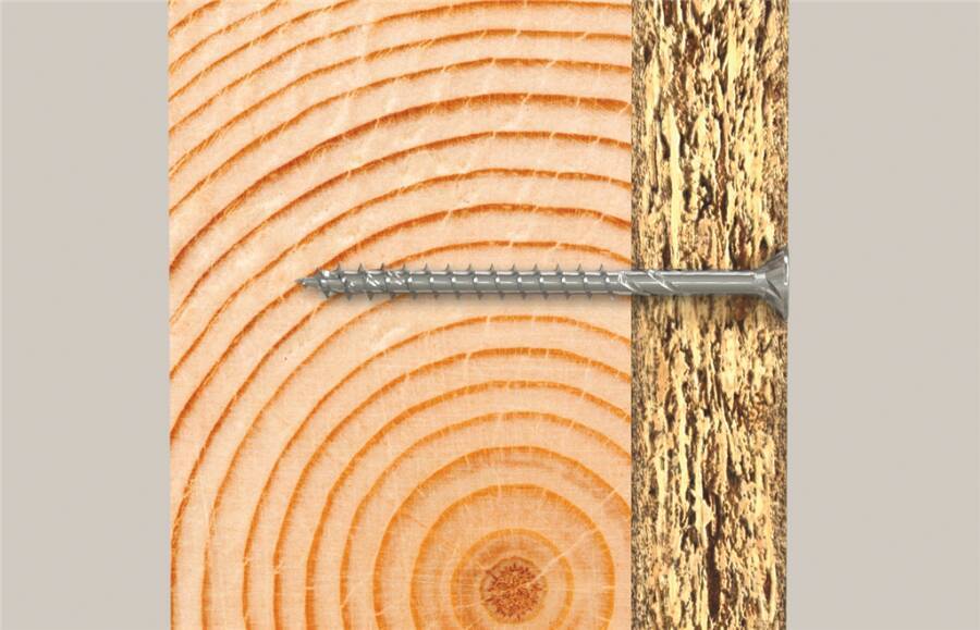 Spanplattenschrauben PowerFast II Stufensenkkopf, Innenstern TX, gvz, blau passiviert, Teilgewinde 561785 Norm FPF II ST