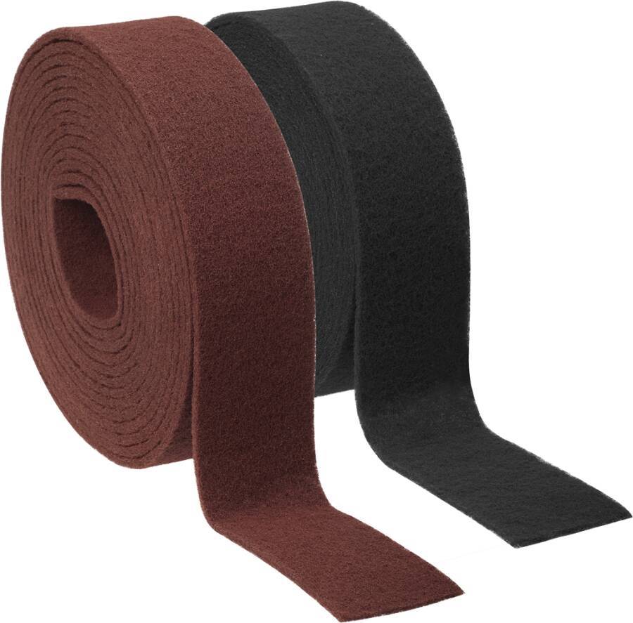Schleifvlies Scotch-Brite™ Wear Resistant 173687 Farbe grau Breite 115 mm Länge 10 m Struktur Korn: Siliziumcarbid, supe