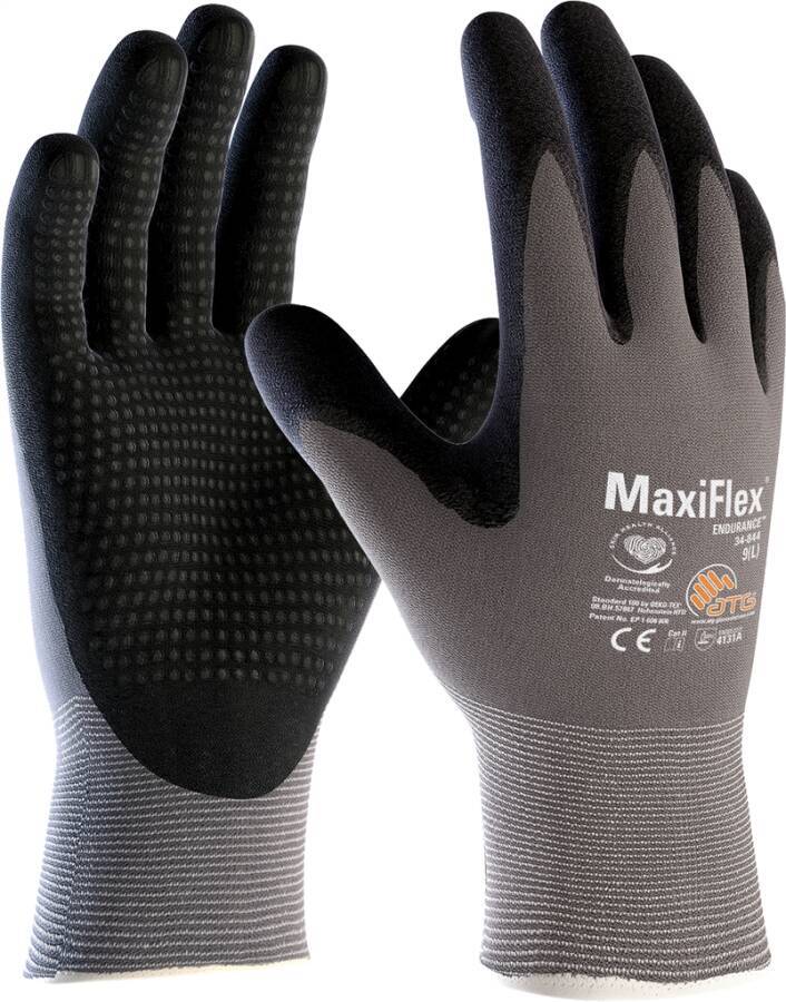 Industrie Montageschutzhandschuh MaxiFlex® ULTIMATE 2442 34-844 2442-08 Größe 08 Farbe grau/schwarz Trägermaterial Nylo