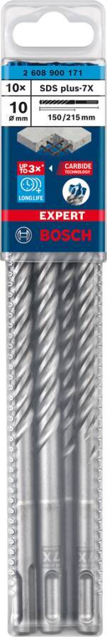 Hammerbohrer EXPERT SDS plus-7X 2608900171 Typ Pack Ø 10 mm Länge 215 mm Spirallänge 150 mm