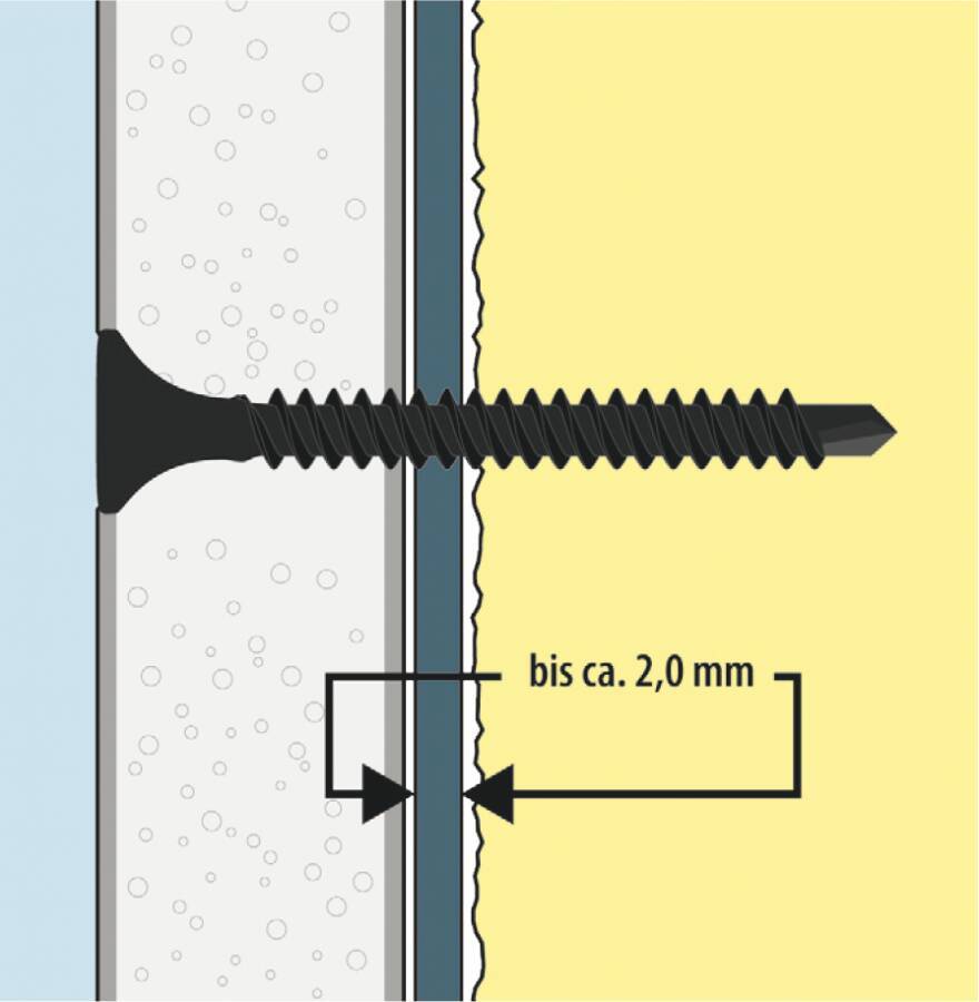 Gipsplattenschrauben DIN 18182 TB-B Bohrspitze 030053,5X35 Typ TB-B 3,5x35 Ø 3,5 mm Länge 35 mm