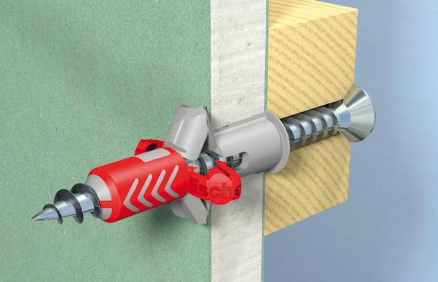 Universaldübel DuoPower mit Rand 538253 Typ DuoPower 12 x 60 Bohrernenn-Ø 12 (d0) mm min. Bohrlochtiefe 80 (h1) mm min.