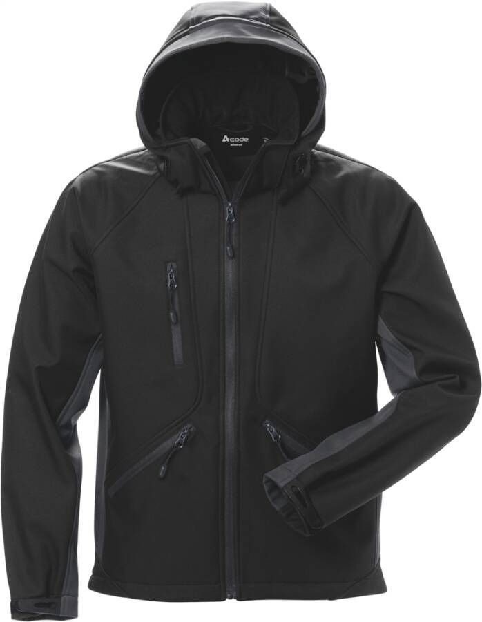 Windwear Softshelljacke Herren 1414 SHI 124149-996-2XL Größe XXL Farbe schwarz / grau Ausführung Herren