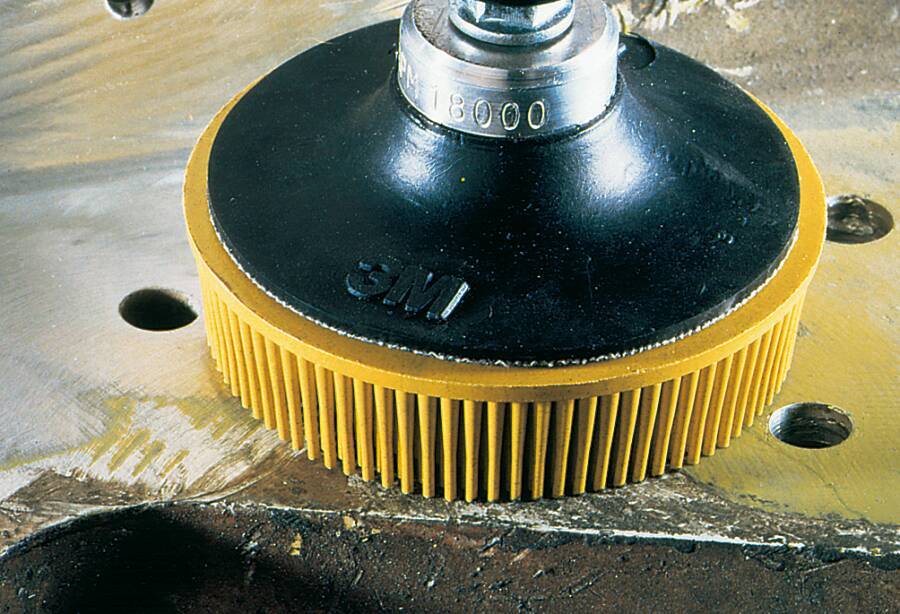 Scotch-Brite™ Roloc™ Bristle Bürste RD-ZB 7525 Farbe gelb Ø 50 mm Körnung 80 Drehzahl max. 25.000 U/min