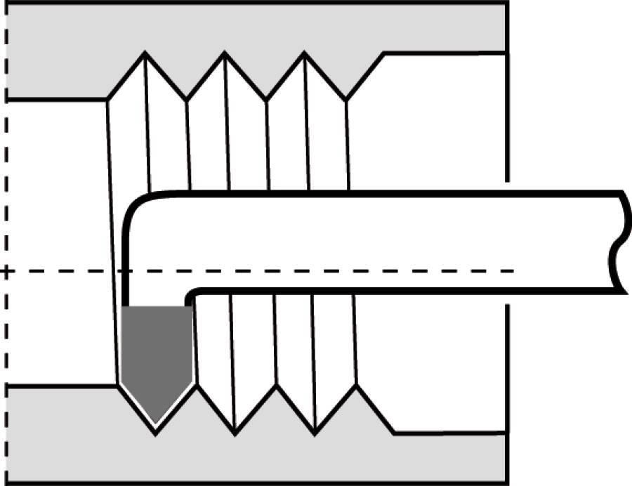 Innen-Gewindedrehmeißel 60° rechts 1831710 Typ P 25/30 Schaftbreite 10 mm Schafthöhe 10 mm Gesamtlänge 140 mm