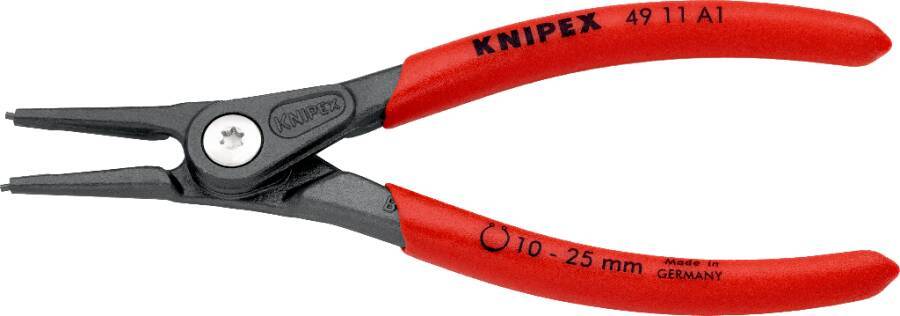 Präzisions-Sicherungsringzangen für Außenringe 49 11 A1 Ausführung gerade Typ A1 für Wellen-Ø 10 - 25 mm Länge 140 mm