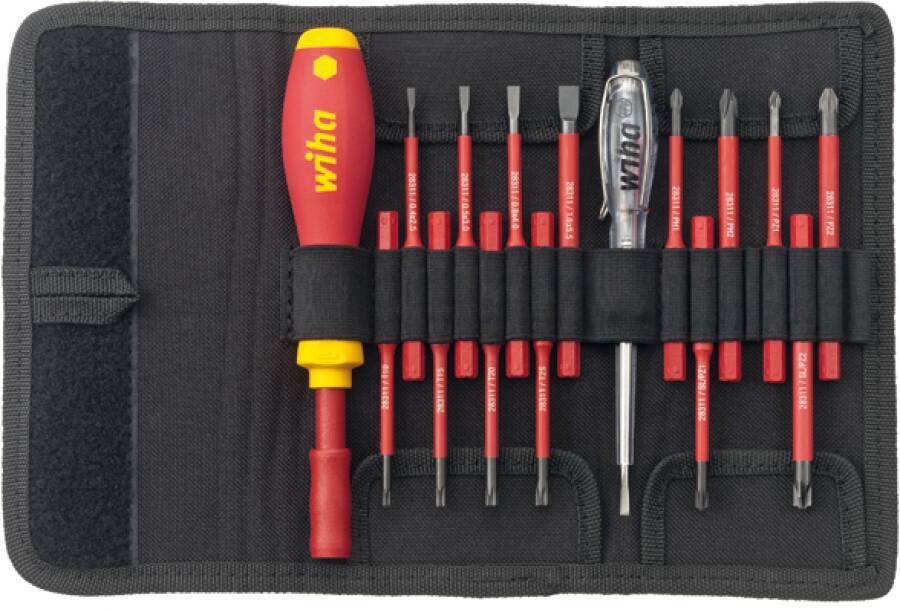 VDE-Bithalter- u. Wechselklingensatz 36068 Set 16-tlg. Inhalt Schlitz 2,5-3,0-4,0-5,5, PH 1 + 2, PZ 1-2, SL/PZ 1-2, T10-
