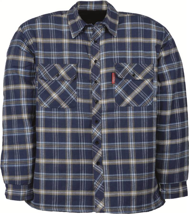 Thermohemd kariert 7378100L Größe L Farbe blau / schwarz