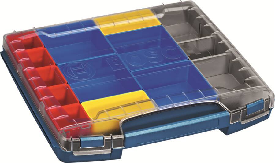 LS-BOXX 1600A001S7 Typ i-53-Set Ausführung Schubladenbox mit Deckel und 12 Fächerboxen Außenmaße (BxTxH) 367 x 315 x 53