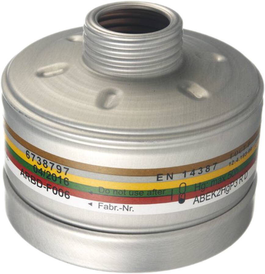 Kombinationsfilter X-plore® Rd40 6738797 Bezeichnung 1140 A2B2E2K2 HgP3RD Schutz gegen Gase und Dämpfe von organische