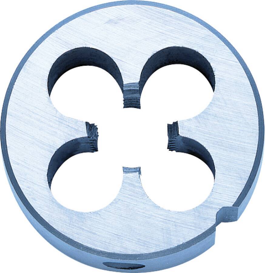 Schneideisen metrisch fein rechts, Form B 10516 Typ MF Gewinde 5 m Steigung 0,5 mm Außen-Ø 20 mm Höhe 5 mm