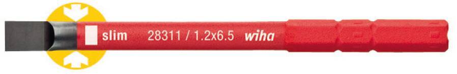 VDE-Wechselklinge slimVario 34582 Ausführung Schlitz 6,5mm Schneidenstärke 1,2 mm Gesamtlänge 75 mm slim-Version ja
