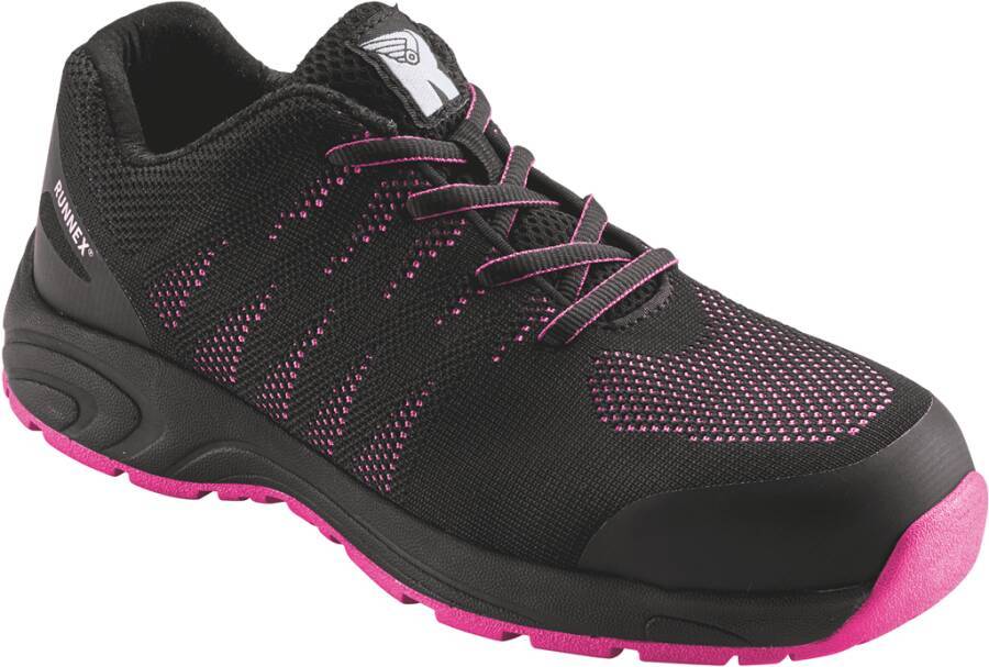 Sicherheitshalbschuh S1P GirlStar 5180 Damen 5180-39 Größe 39 Farbe schwarz/pink Typ Halbschuh Modell GirlStar 5180 Sc
