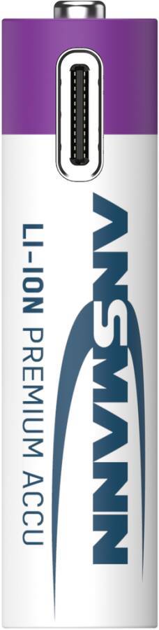 Akkus Li-Ion USB-C Ansmann 8776714 Typ Baby Bezeichnung C Form LR15 Kapazität 2500 mA