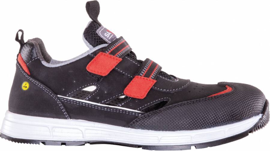 Sicherheitssandale S1P S65 ESD S65 Sandale-47 Größe 47 Farbe schwarz Typ Sandale Modell S65 Schutzklasse S1P Sohle PU/