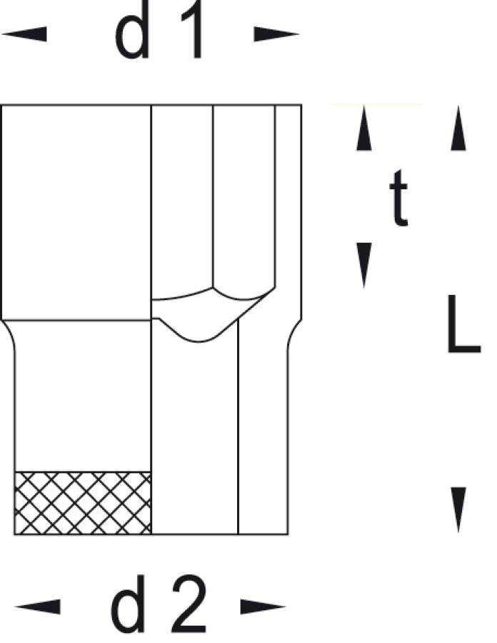 Stecknuss 1/2 GEDORE 6131850 Größe 24 mm Länge 41,5 mm Hersteller GEDORE