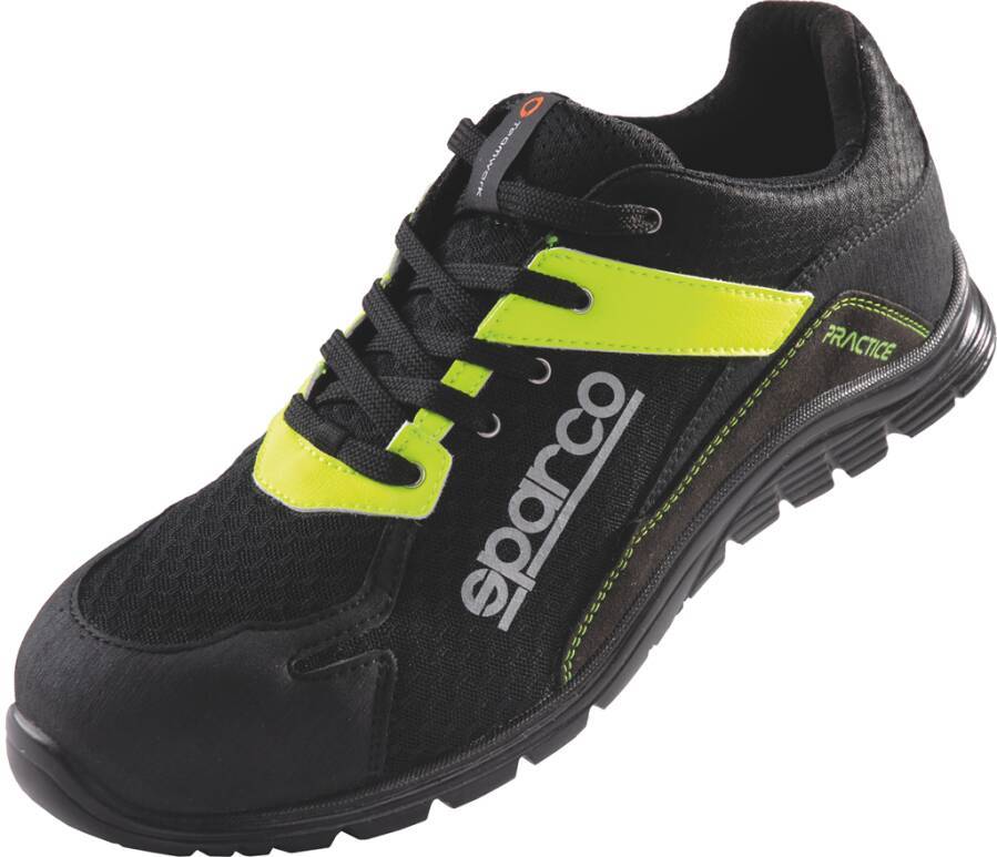 Sicherheitshalbschuh S1P Sparco Practice 7517NRGF-48 Größe 48 Farbe schwarz/gelb Typ Halbschuh Modell Yellow Practice