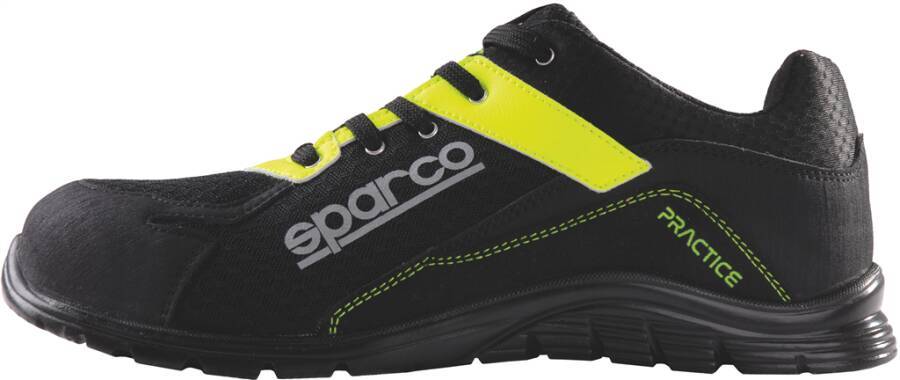 Sicherheitshalbschuh S1P Sparco Practice 7517NRGF-48 Größe 48 Farbe schwarz/gelb Typ Halbschuh Modell Yellow Practice