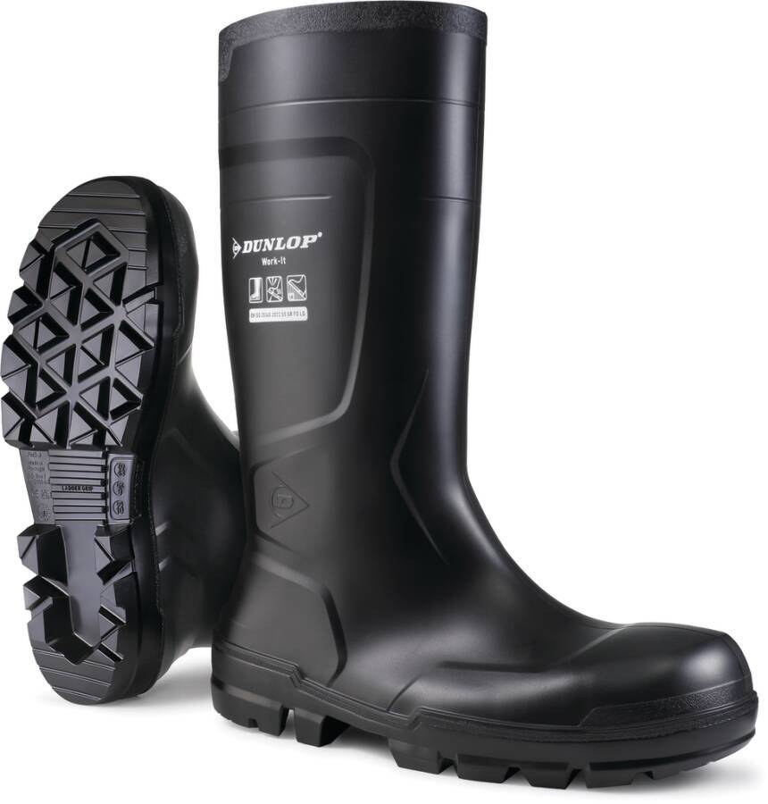Sicherheitsstiefel S5 Dunlop® Work-It full safety 103338-45 Größe 45 Farbe schwarz Typ Stiefel Modell Work-It full safet