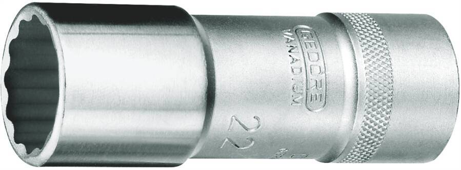 Stecknuss lang 1/2 GEDORE 12-kant 6140170 Größe 13 mm Länge 77 mm Typ GEDORE