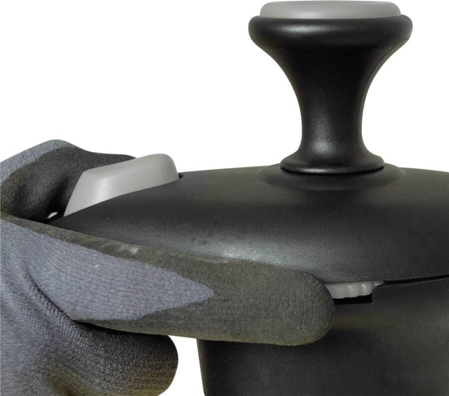 Drucksprüher 3 bar 1,5 l 3132BC Einsatz pH 7 - 14 Dichtungen EPDM Ausführung Kunststoffüberzugsrohr zum Schutz des Rücks