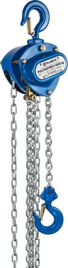 Stirnrad-Flaschenzüge PULLMASTER II G10532 Typ Flaschenzug Hub 3 m Tragkraft 2000 kg Kettenstränge 2 Bauhöhe 455 mm Hand