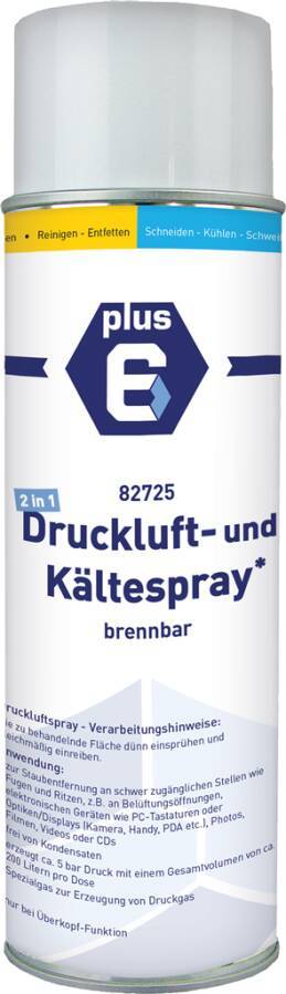 Druckluft- und Kältespray 82725 Inhalt 400 ml Gebindeart Spraydose Ausführung brennbar pH-Wert k. A.