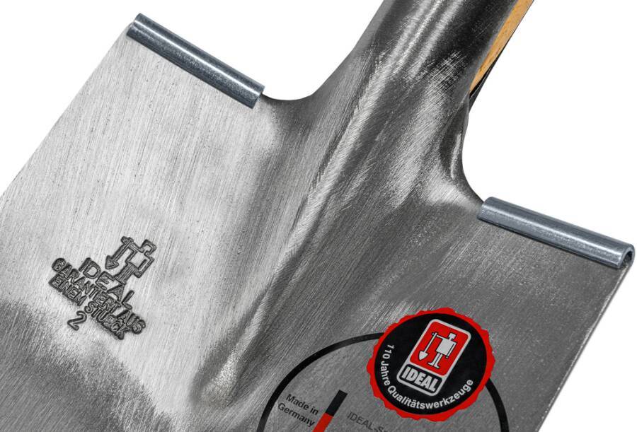 Gärtnerspaten mit Tritt 10010243 Blattmaß 285 x 185 mm Länge 850 mm Stiel Eschen-T-Stiel