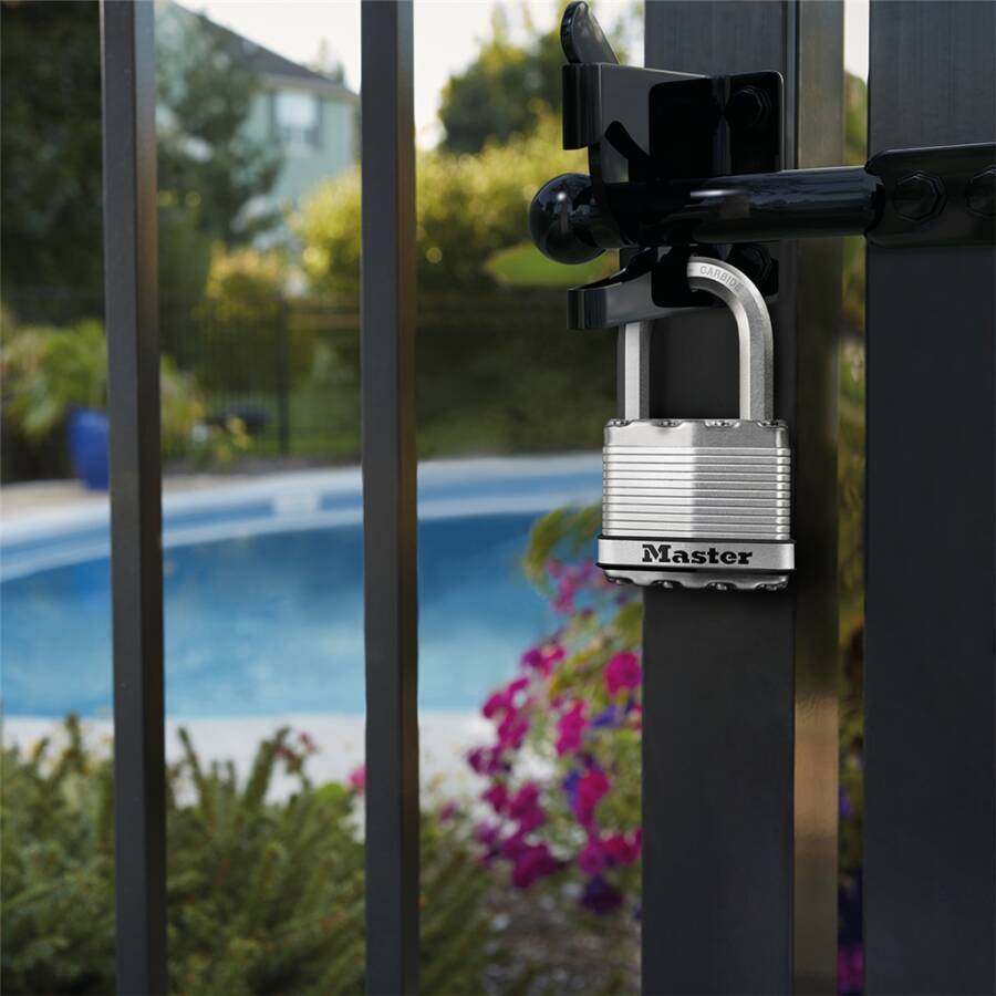 Vorhängeschlösser Excell® M5EURDLH Farbe silber Typ gehärtet Bügelhöhe 51 mm Bügelstärke 9 (achteckig) mm Breite 52 mm