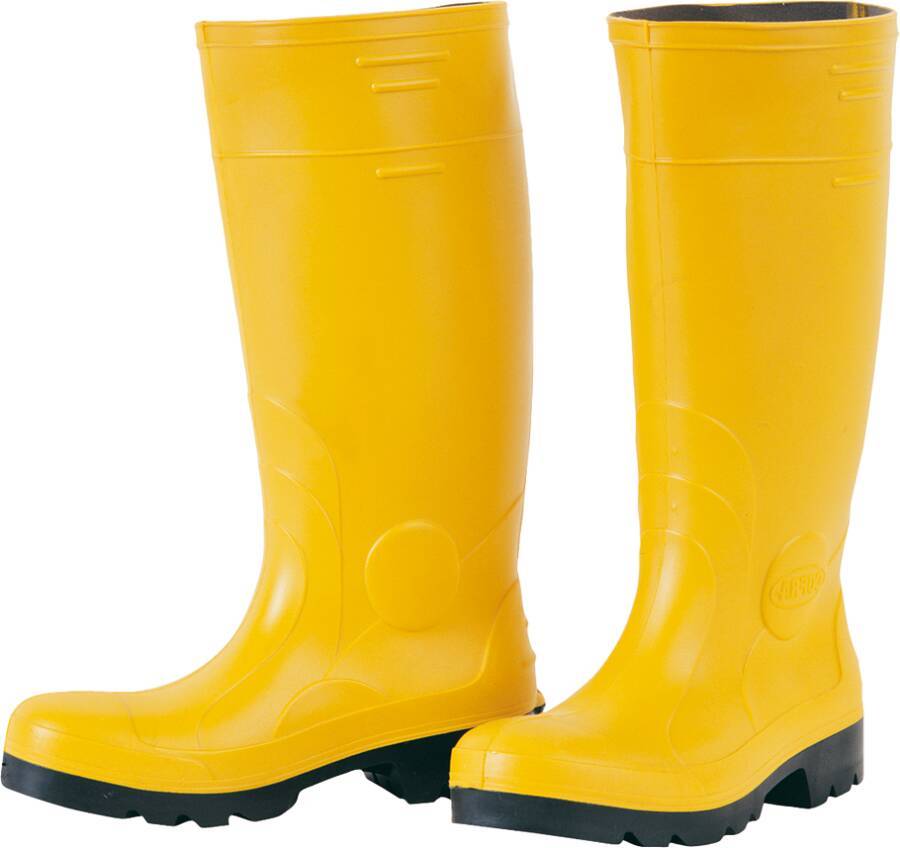 Bausicherheitsstiefel S5 6510-44 Größe 44 Farbe gelb Typ Stiefel Modell Bau Schutzklasse S5 Sohle PVC Außenmaterial PVC