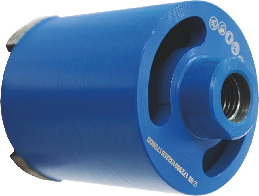 Diamant-Trockenbohrkrone plus6 M16 5171668 Ø 68 mm Nutzlänge 70 mm Segmente 3 Segmenthöhe 7 mm Segmentbreite 3,5 mm