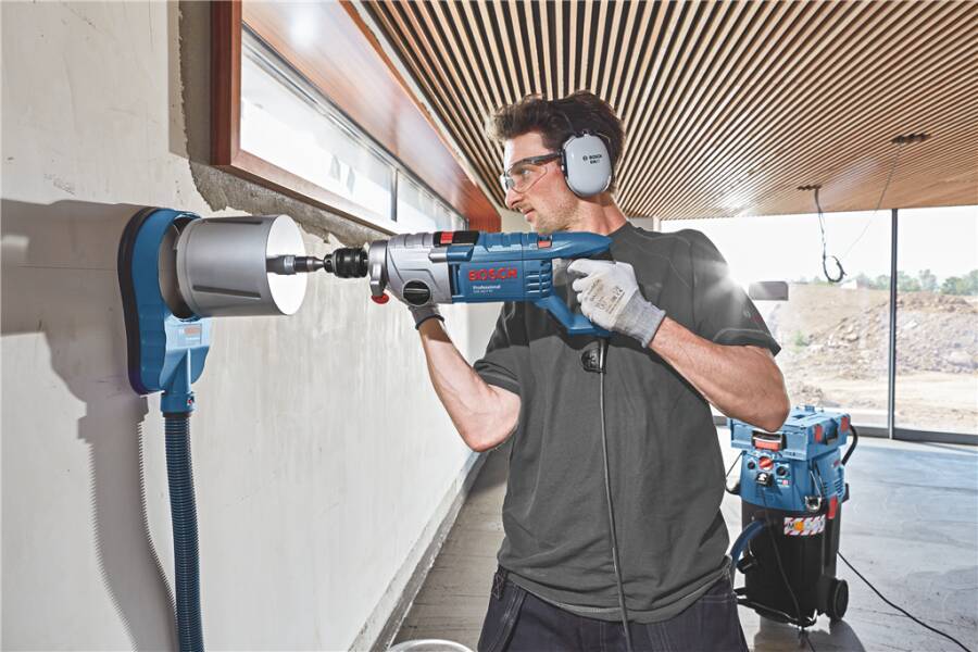 Absaugvorrichtung GDE 1600A001G8 Typ GDE 162 Bohr-Ø max. 162 mm Breite 197 mm Länge 331 mm geeignet für alle bohrende Ma