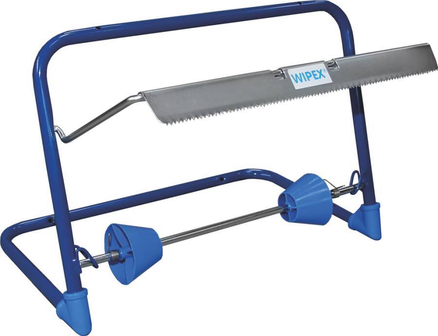 Wandhalter 89487 Farbe blau passend für Großrollen bis 40 cm Abmessung 500 x 264 x 375 mm Material Metall/ Rundes Rohr,