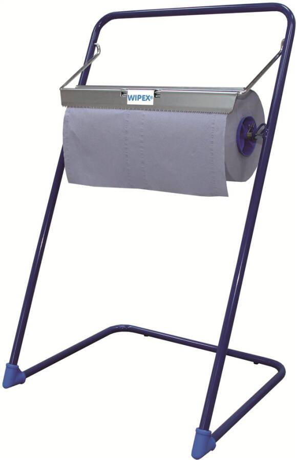 Bodenständer 89485 Farbe blau passend für Großrollen bis 40 cm Abmessung 500 x 405 x 840 mm Material Metall/ Rundes Rohr